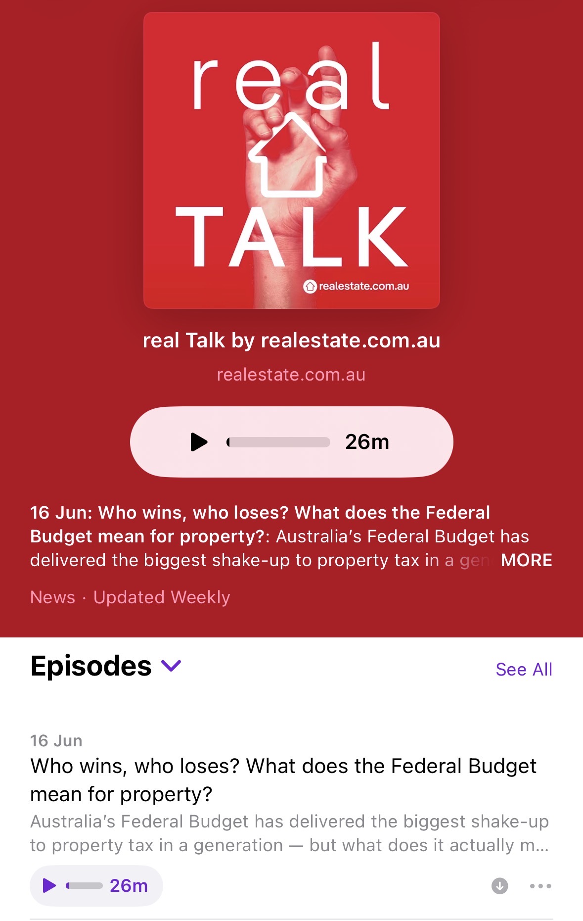 Apple Podcasts channel example